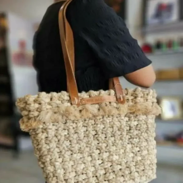 ⁦Handmade Banana Fiber Bag⁩ - الصورة ⁦2⁩