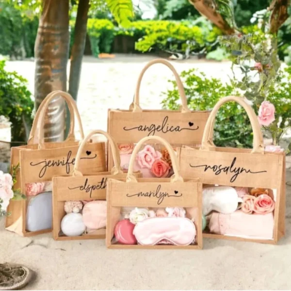 ⁦Designer Jute Bag⁩ - الصورة ⁦2⁩