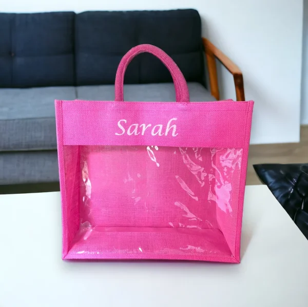 ⁦Pvc Window Jute Bag⁩ - الصورة ⁦3⁩