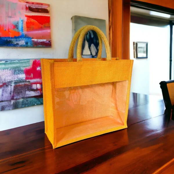⁦Pvc Window Jute Bag⁩ - الصورة ⁦3⁩