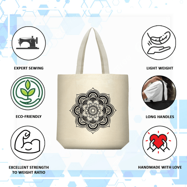 ⁦Canvas Printed Tote Bag⁩ - الصورة ⁦5⁩