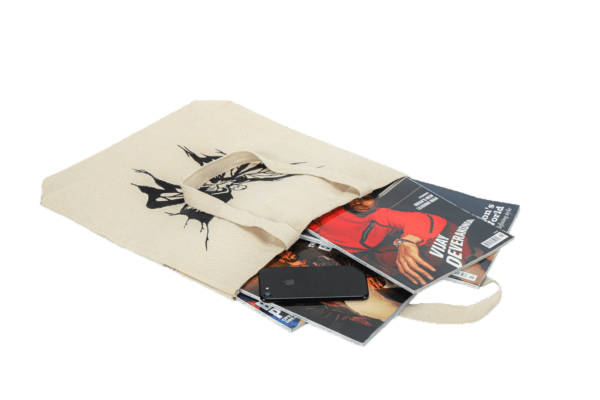 ⁦Canvas Butterfly Printed Tote Bag⁩ - الصورة ⁦6⁩