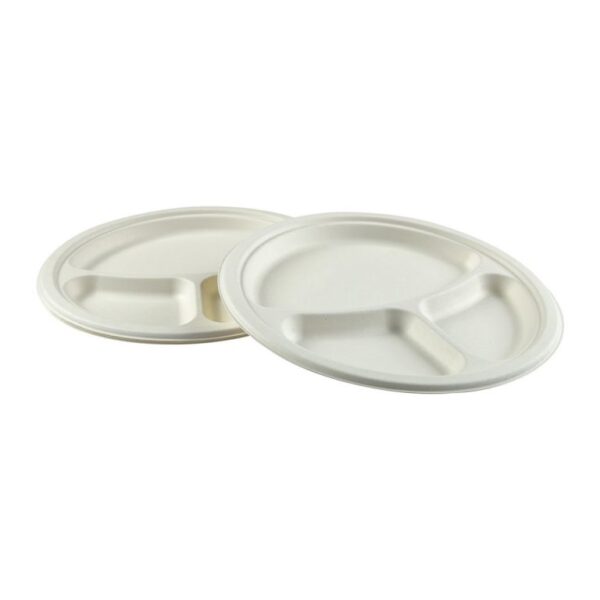 ⁦10″ 3-Section Round Plates⁩ - الصورة ⁦3⁩