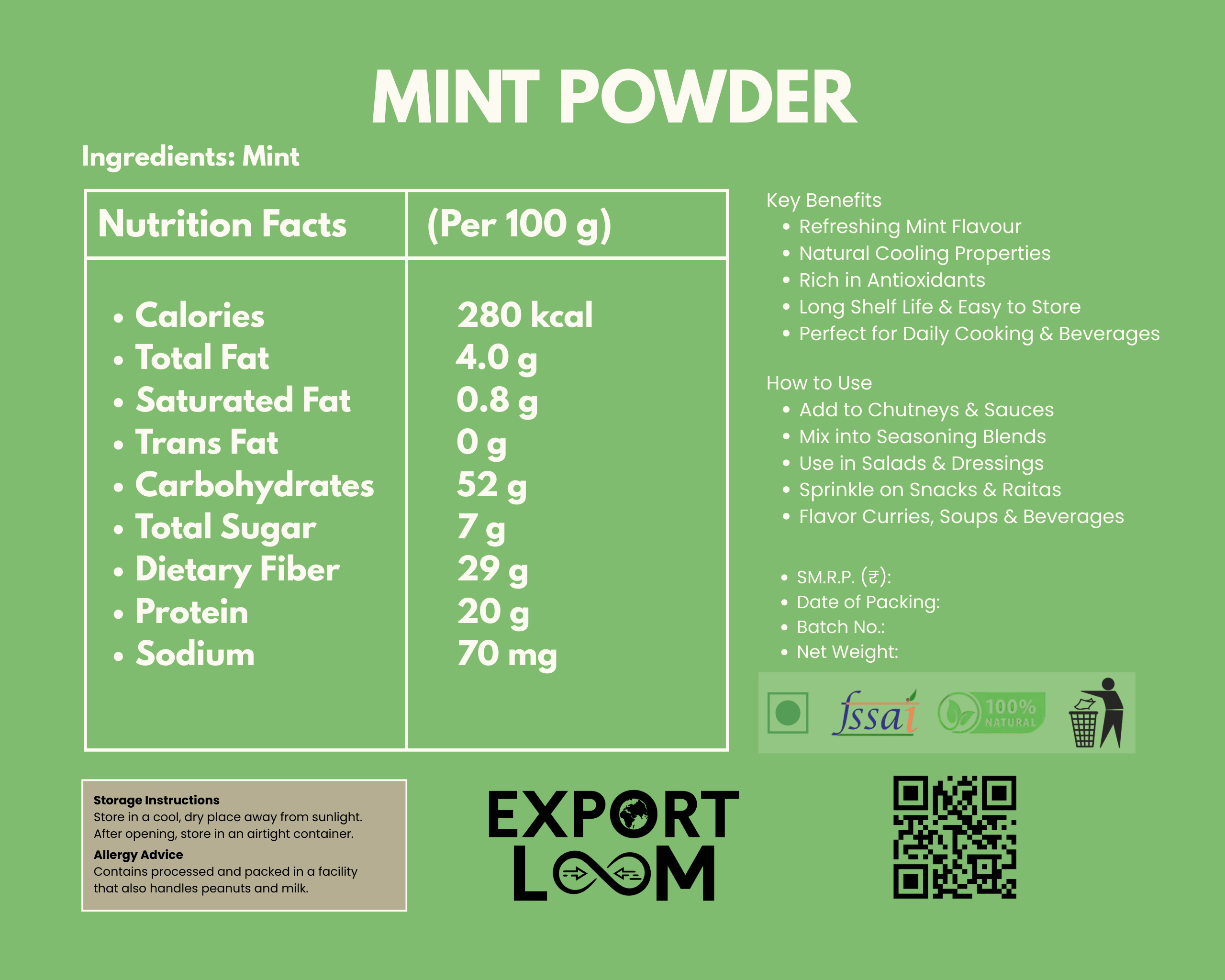 Dehydrated Mint Powder - Image 4