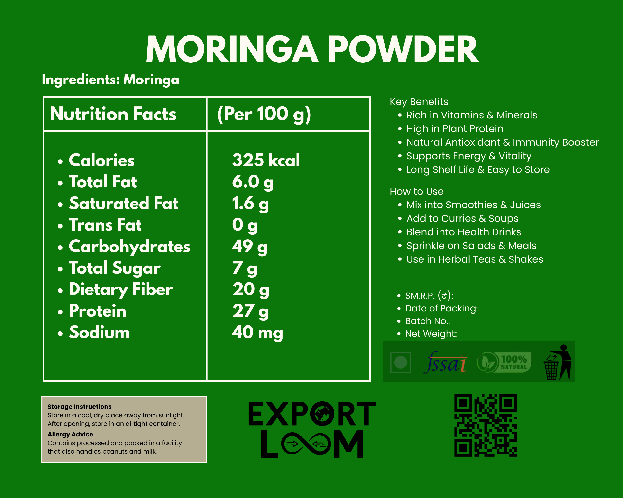 Dehydrated Moringa Powder - Image 4